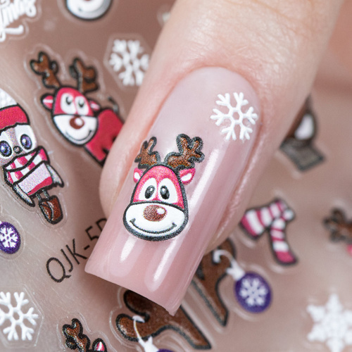Adesivi natalizi per unghie Molly Nails QJK- 5D146