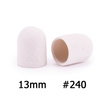 Capuchons pour pédicure 13 mm, grain 240, 10 pièces, ABS, Podo AlleMed, blanc