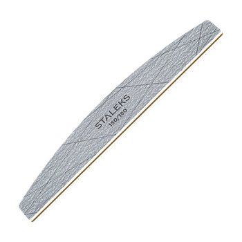 Lima minerale per unghie a forma di barchetta e mezzaluna 150/180 Staleks SMART 40, 25 pezzi