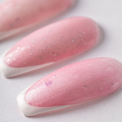 Lakier hybrydowy MollyLac Sparkling French Shining princess HEMA/Di-HEMA Free 10g Nr 702