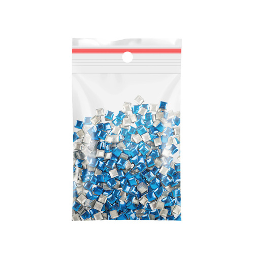 ShinePins – glatte Nieten, Glitzersteine, Nagelverzierungen, quadratisch, groß, NTN Premium Nr. 13, 5 g
