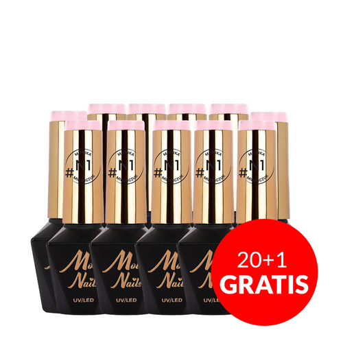 20+1 free Molly Nails Natural hybrid nail polish by Monika Mielniczuk HEMA/Di-HEMA free 8g No. N1