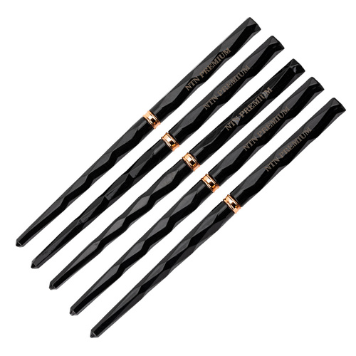 Juego de pinceles para decoraciones NTN Premium, negros, 5 unidades