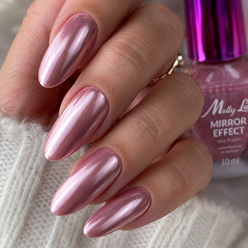 10+1 free MollyLac Classic Nail Polish, Mirror Effect (mirror/metallic), No. 05, 10 ml