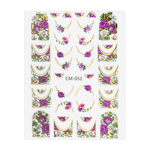 Self-adhesive flower nail stickers CM-052