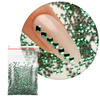 ShinePins : clous lisses, strass, décorations pour ongles, carrés, mini, NTN Premium n° 6, 5 g