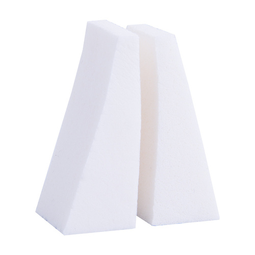 Esponja para ombre y maquillaje, de látex, blanca, 2 unidades