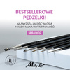 Pędzelek do zdobień farb akrylowych żelu paint żelu One Stroke długość włosia 3/5mm 4U Monika Mielniczuk
