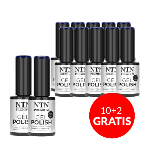 10+2gratis Lakier hybrydowy NTN Premium After Midnight Collection HEMA/Di-HEMA Free 5g Nr 70