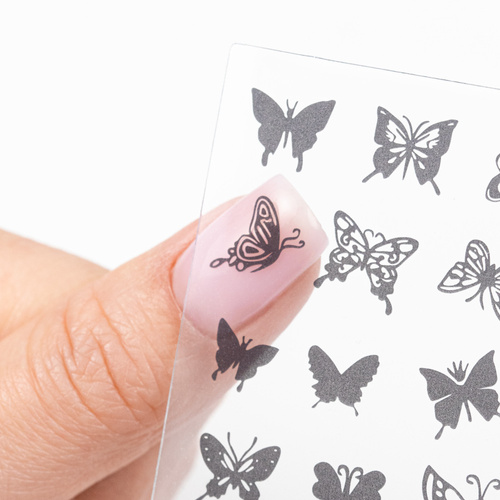 Placa con motivos para sellos de mariposas STZ-N04 MollyNails