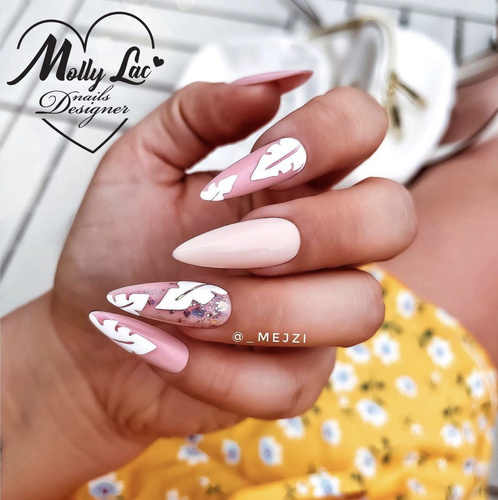 5 + 1 gratuit : Vernis hybride MollyLac Skin & Make Up Blondie Pink 10 g n° 304