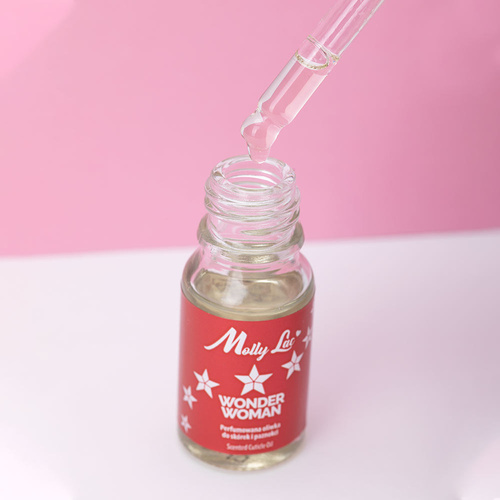 10+1 in omaggio: Olio profumato per unghie Wonder Woman MollyLac Nail & Cuticle Oil 10 ml