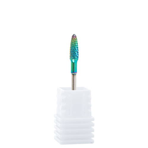 Profesjonalny frez kobaltowo wolframowy tęczowy model Middle flame F 3/32" Nr 7