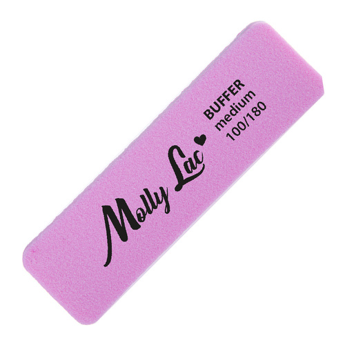 Discos de pulido de doble cara Buffer mini anchos Medium 100/180 rosa MollyLac