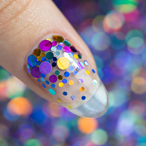Kolorowa ozdoba do paznokci Pop-Up! Piegi Confetti Dropsy Kropki Kółeczka Princess Nails Nr 8 20g