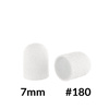 Kapturki do pedicure 7 mm gradacja 180 10 szt Fabric Podo AlleMed Biały White
