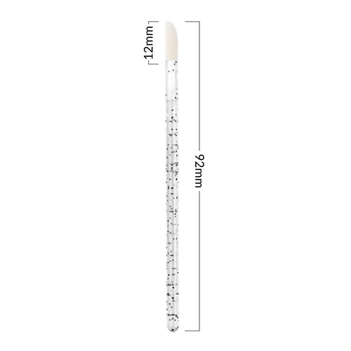 Applicateurs en silicone pour les yeux, les lèvres, les sourcils et les cils, noirs, 50 pièces