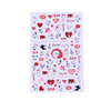 Adhesivos finos para uñas con motivos de San Valentín F704
