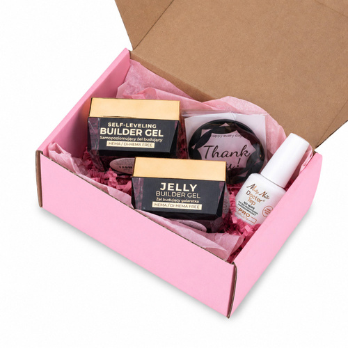 Molly Nails PRO MATCH SYSTEM 2+1 Smoky Pink 2 builder gels + Doctor Top 15g