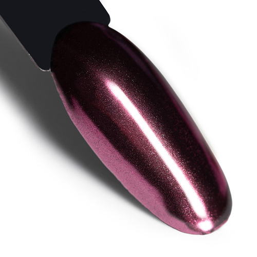 Polvo con efecto espejo para decoraciones de uñas Glass Effect AlleLac Deep Pink N.º 4