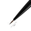 Pincel doble cara para gel de 7 mm, ovalado, y para decoraciones de 7 mm, Staleks PRO Expert, negro