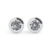 Kolczyki Studex Plus komplet kamieni w oprawie pełnej srebrny(r)