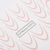 Gradient water decals for nails/ French/ Ombre/French smile line 34 pcs pink STZ51