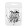 Ozdoby do paznokci MollyNails cyrkonie srebrne mix 150 szt