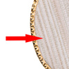 Base con cornice per esposizione di foto e presentazione di tips CG-15 dorata 47 x 75 mm
