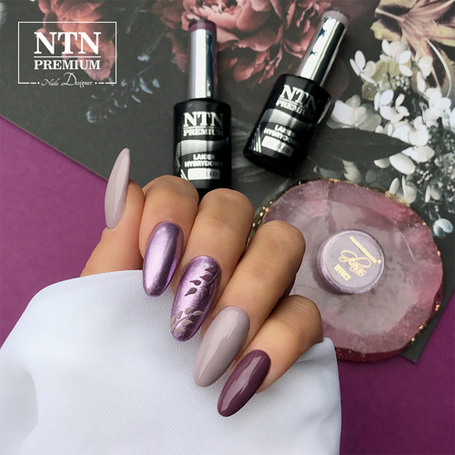 Pyłek lustrzany efekt do zdobień paznokci Glass Effect Allepaznokcie Lilac Nr 6