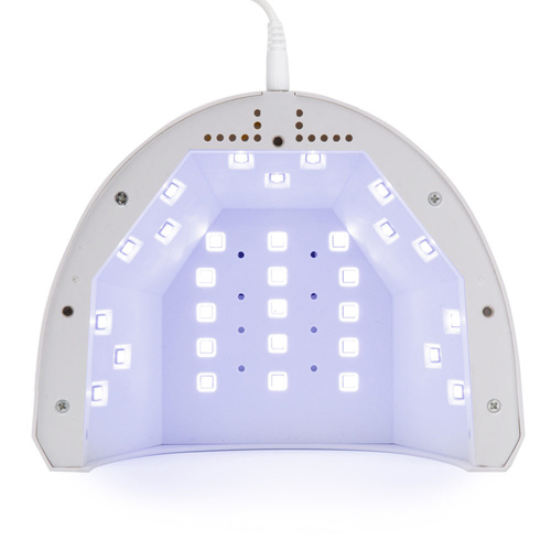 240 pièces - Lampe à ongles double UV/LED 48 W « No Name » pour vernis hybrides, gels et acrylogels, blanche, 1S, câble de 3 m de long