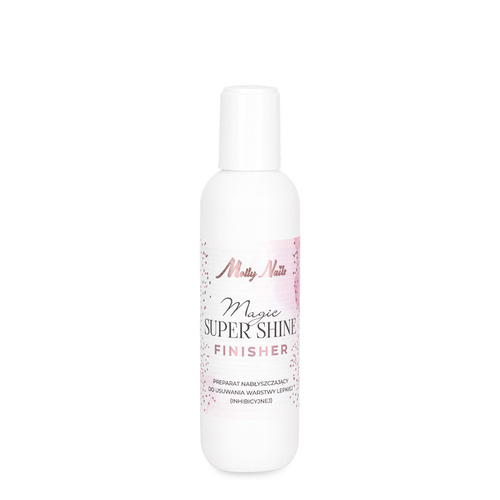 Detergente profumato 3 in 1, liquido lucidante per la rimozione dello strato appiccicoso Magic Super Shine Finisher MollyNails 100 ml