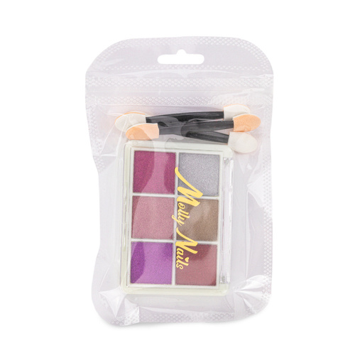10+1gratis Pyłek do paznokci efekt lustra kasetka 6 kolorów Molly Nails Nr 4