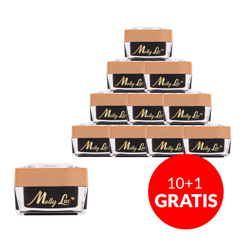 10 + 1 gratis: Nail Art ProArt Paste MollyLac Gold (HEMA/Di-HEMA-frei) 5 g