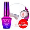 10+1 безкоштовно Каучукова основа для еластичних нігтів S.O.S. Antidotum Molly Nails Powder Pink 10 г
