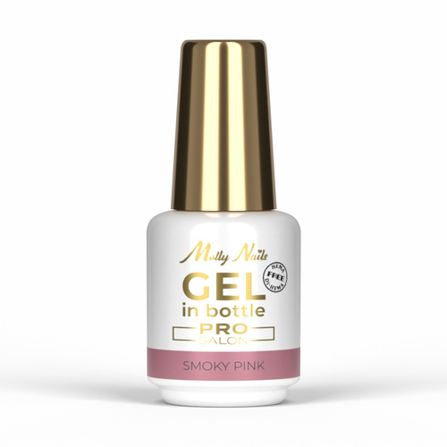 Żel budujący w butelce z pędzelkiem Gel in Bottle Molly Nails Pro Salon Smoky Pink HEMA/Di-HEMA Free 15g