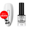 10+1gratis Lakier do stempli i blaszek NTN Premium czarny 7ml Nr 99