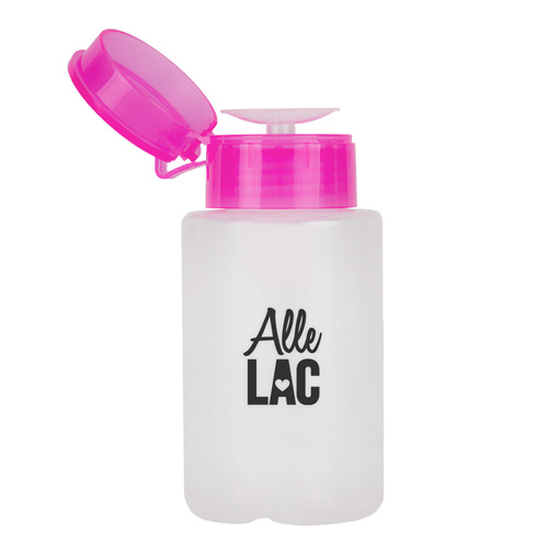 Dispensador con bomba para líquidos AlleLac, rosa, 150 ml