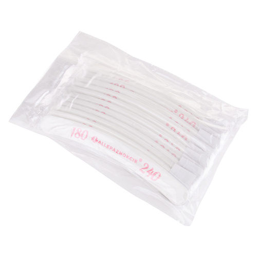 Nagelfeile Safe Pack Allepaznokcie Banane weiß Mittel 180/240 CU-10 High Quality