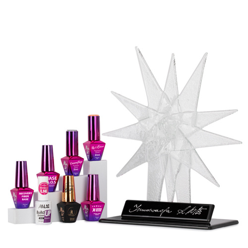 Baza kauczukowa Rubber Base 2w1 Up&Colour MollyLac Light Purple HEMA/Di-HEMA Free 10g nr 4
