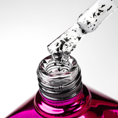10+1gratis Jack Top Molly Nails no wipe z drobiną Black HEMA/Di-HEMA Free 10g