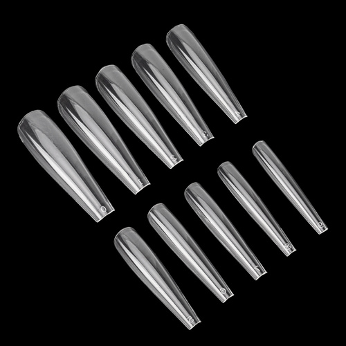 Tips for quick nail extension Nail Tips NTN Premium ballerina slim 100 pcs