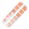 Kasetka z ozdobami bulion Molly Nails różowe złoto rose gold 1000 sztuk