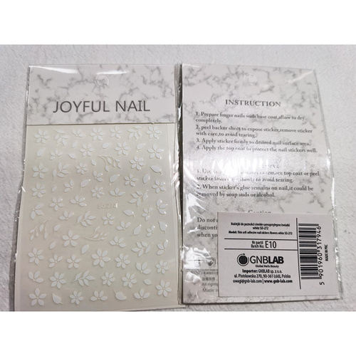 Naklejki do paznokci cienkie samoprzylepne serduszka Z-D4214 brown brązowe