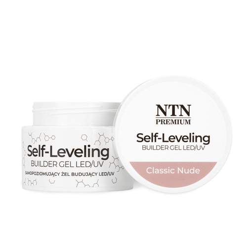 10 + 1 gratis Selbstnivellierendes Builder-Gel, hart, mitteldick, NTN Premium Classic Nude, HEMA/Di-HEMA-frei, 50 g