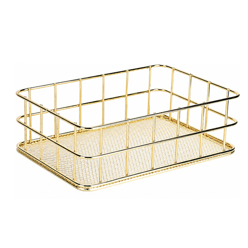 Metall-Organizer-Korb, gold, Nr. 2