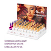 Pakiet 54 sztuki: 45 lakierów hybrydowych Molly Nails Choco Dream Hema/di-Hema free 8g + 9 baz i topów, wzornik, ekspozytor