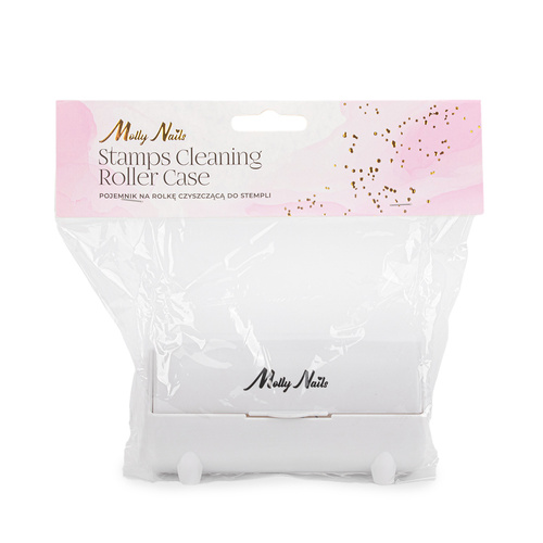 Pojemnik z rolką czyszczącą do stempli Molly Nails