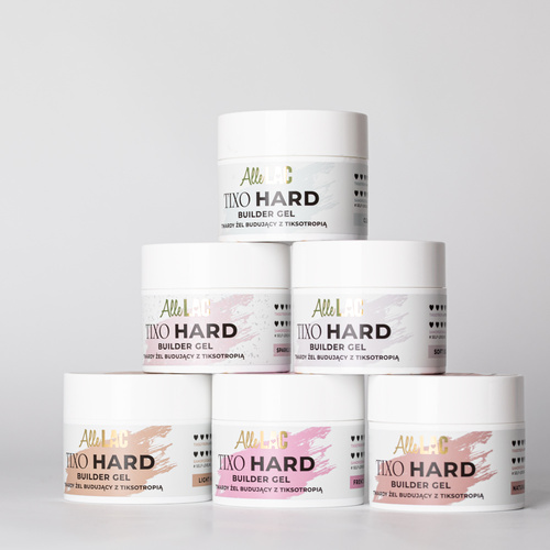 10+1 gratis Gel modellante duro con proprietà tissotropiche AlleLac Tixo Hard Builder Gel Natural Nude 45 g