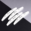 MollyNails Standard 120/180 Mineral Nail File (Boat Shape, Half-Moon)